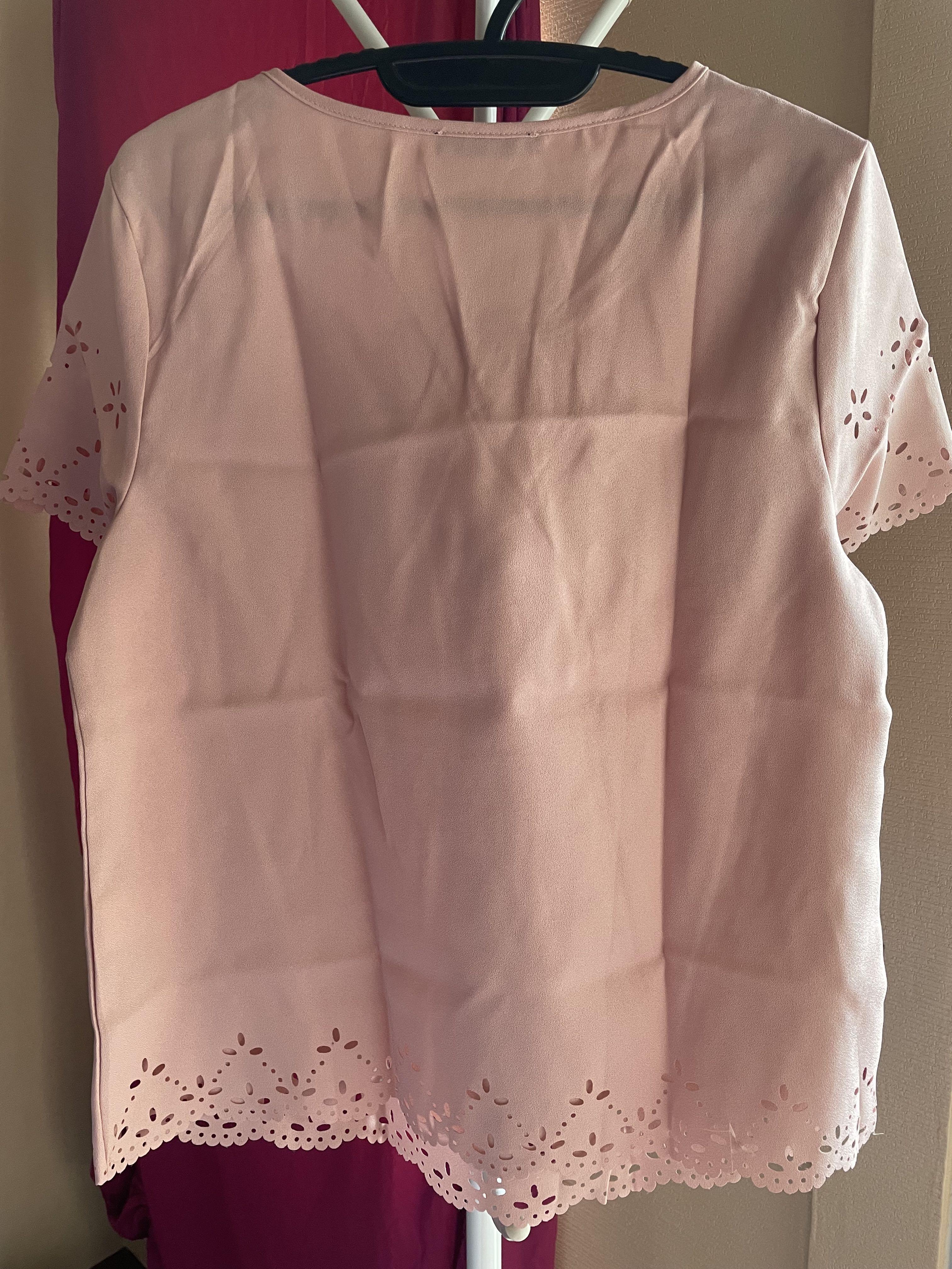 Shein Blouse Pink Premium, Fesyen 
