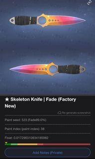 Skeleton Knife | Fade (Factory New)