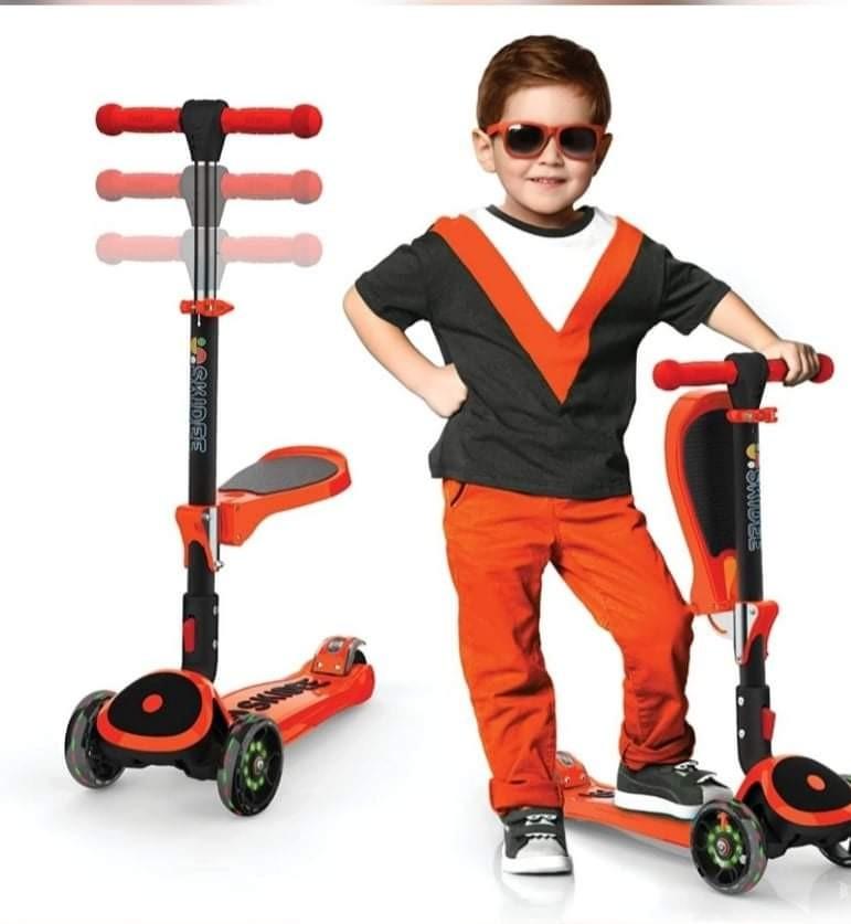 Skidee Kick Scooters (Suitable for 2-12,Year Old) (Category: Other Babies Going Out Needs) located in Taytay. Submitted by luckywin08 (Listing ID 1145260856, Image 2). Description: *Foldable Scooter Removable Seat... *3 led light wheels... *Rear break *Wide standing board... *Outdoor activities for boys/girls -like new once lang ginamit.. -Authentic... -Hight quality.... -From US.