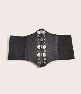 Snap button corset belt