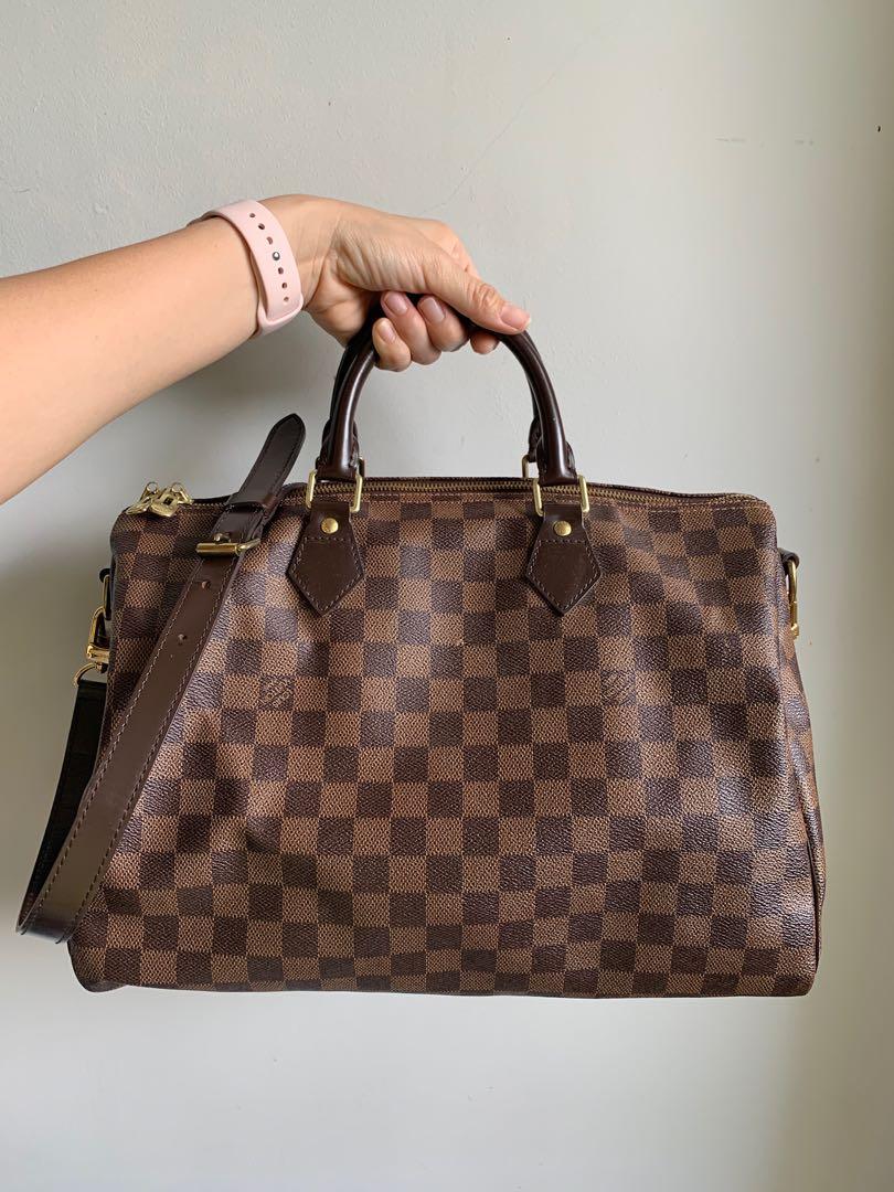 LV Speedy Bandouliere 35 Preloved 100% Authentic, Fesyen Wanita, Tas \u0026  Dompet di Carousell
