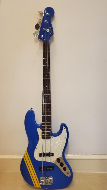 Squier Tomomi Jazz Bass Sky Blue, 興趣及遊戲, 音樂、樂器& 配件