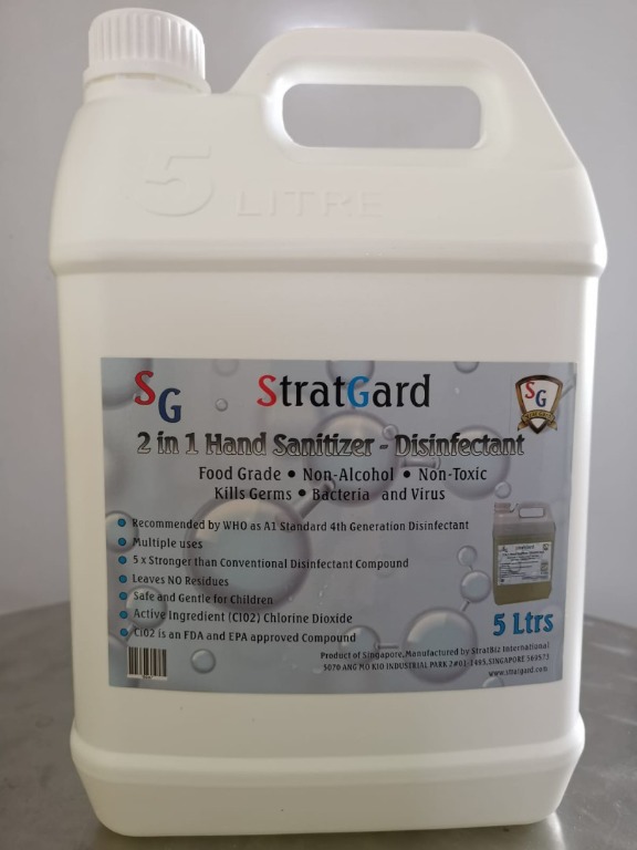 StratGard Chlorine Dioxide Cleaning Solution 5L, Beauty & Personal