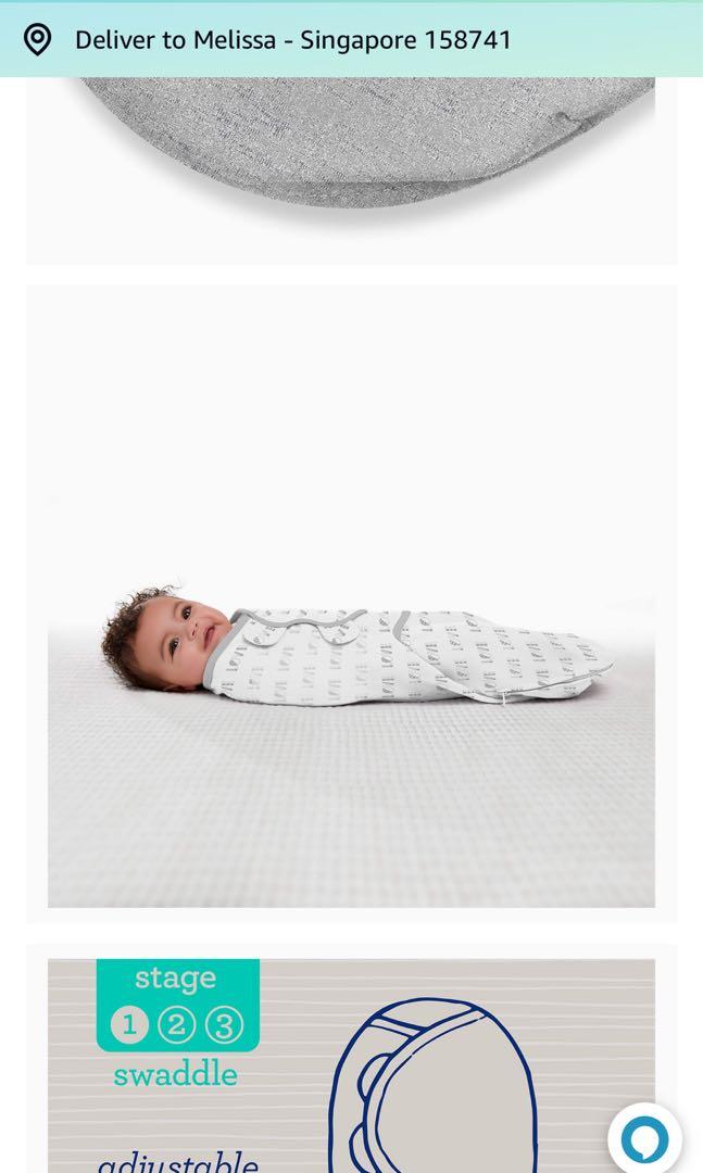 Summer Infant SwaddleMe Large Grey up to 6 months