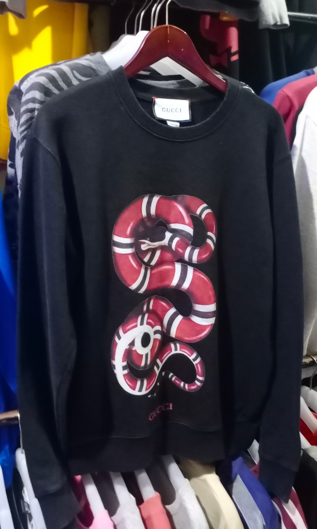 Sweter crewneck luxury GUCCI SNAKE