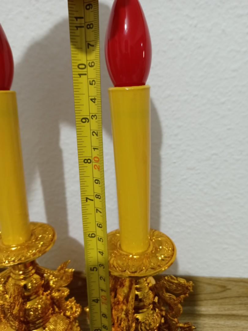 thai buddhist altar lamp electric candle 佛教电蜡烛, Hobbies & Toys