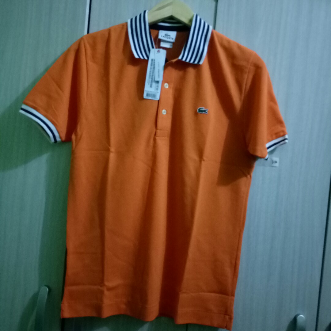 Tipped pique Lacoste polo shirt, Men's 