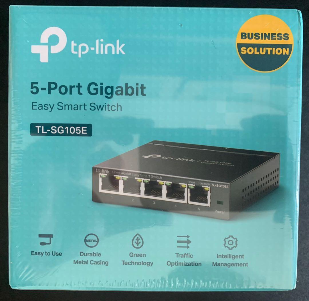 TPLINK 5Port Gigabit Easy Smart Switch (TLSG105E), Computers & Tech