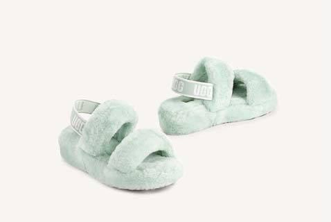 UGG OH YEAH SLIDES MINT Women s Fashion Footwear Sandals on