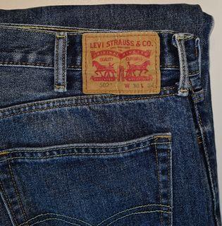 Used Levi’s 502 Blue Jeans 38W Hemmed to 29