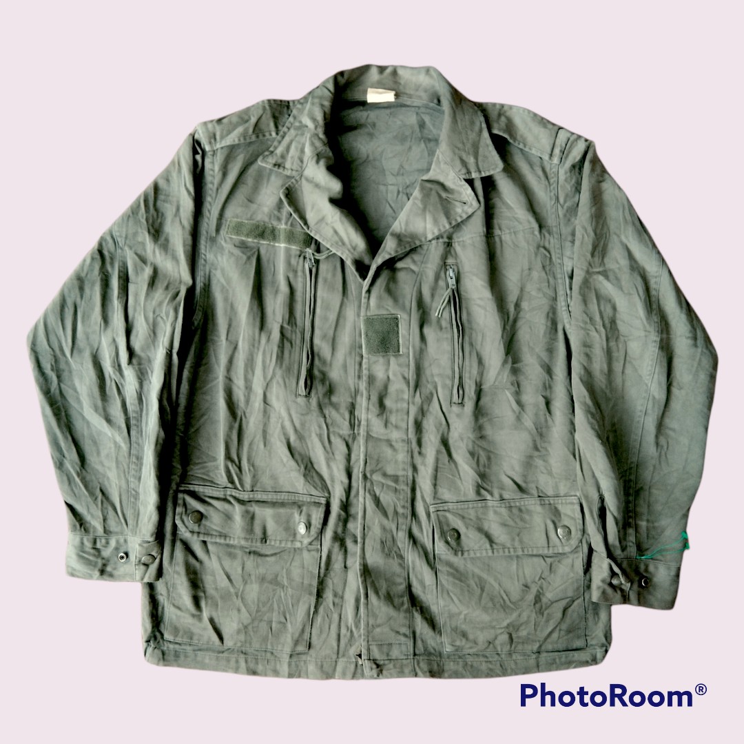 Vintage French army f2 jacket olive military camo