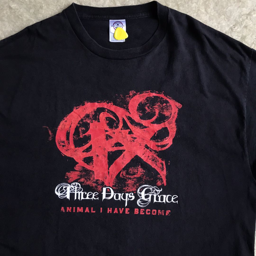 Vintage Y2K three days grace band tee 