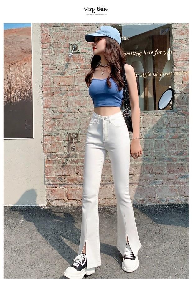 White plus size outlet bell bottom jeans