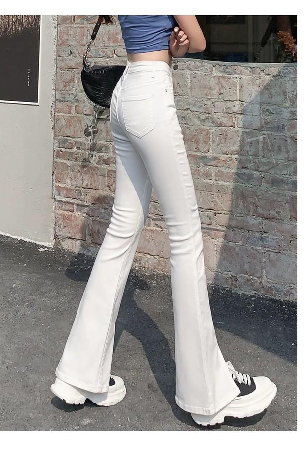 White bell bottom jeans plus size online