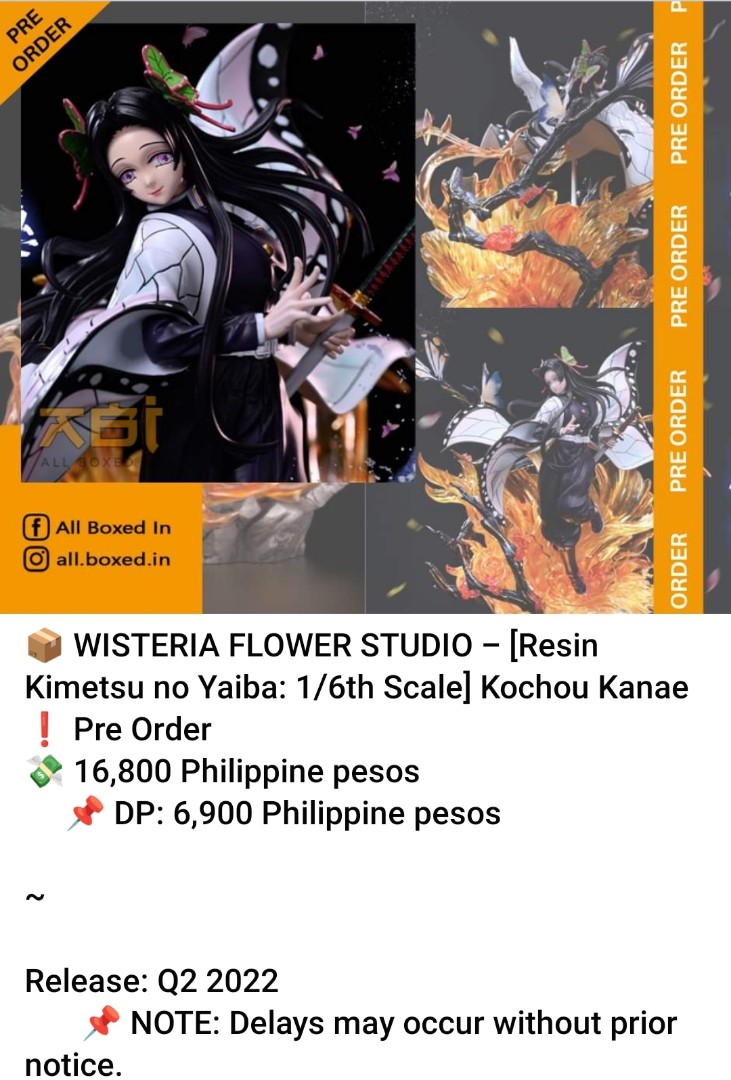 WISTERIA FLOWER STUDIO [Resin Kimetsu no Yaiba 1/6th Scale] Kochou