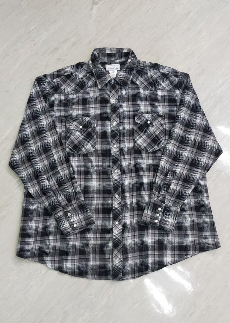 Wrangler Wrancher Flannel Shirt, Men's Fashion, Tops & Sets, Tshirts & Polo  Shirts on Carousell