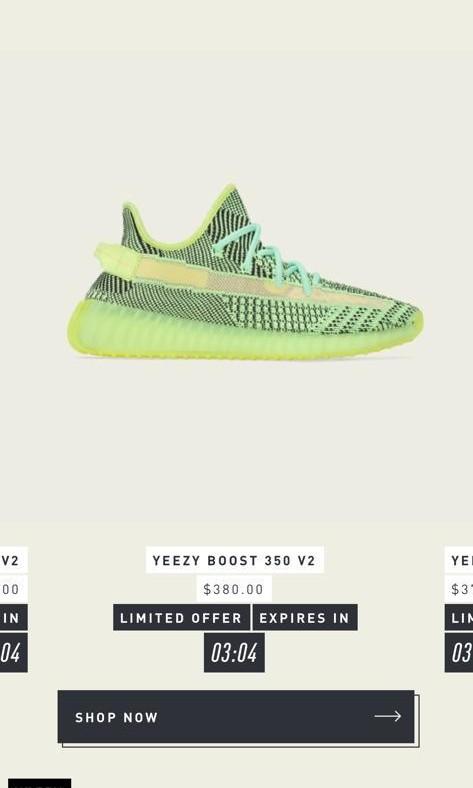 Adidas yeezy online 35 neon