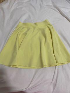 Yellow Flare Skirt