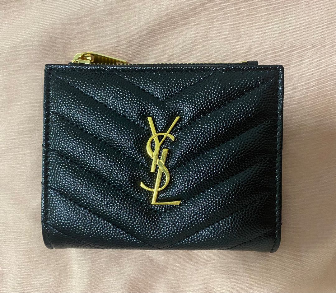 YSL Compact Wallet, Luxury, Bags & Wallets on Carousell