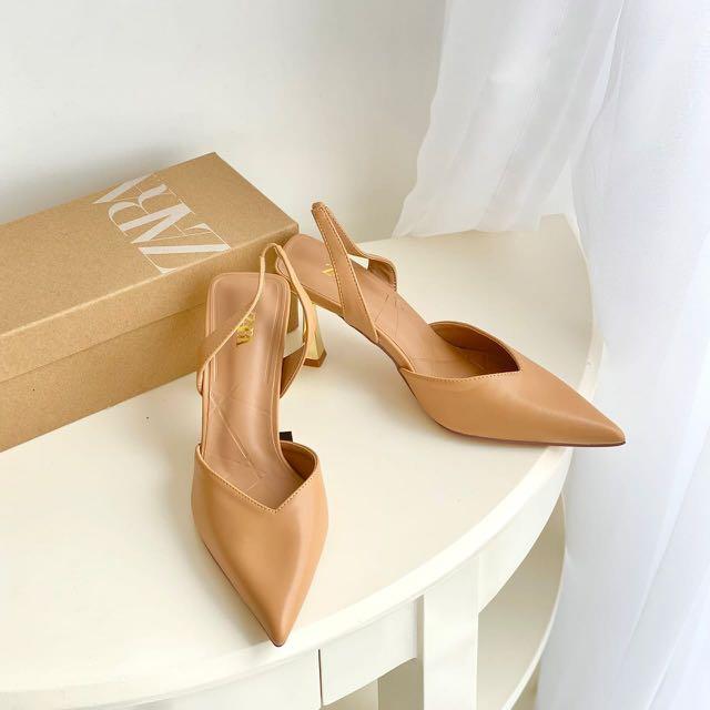 Zara high heels sepatu wanita free box 