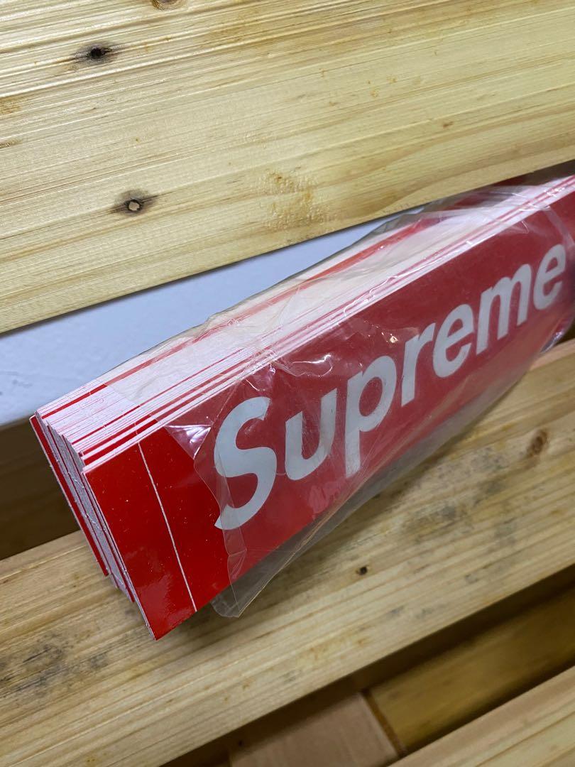 Supreme red hotsell bogo sticker