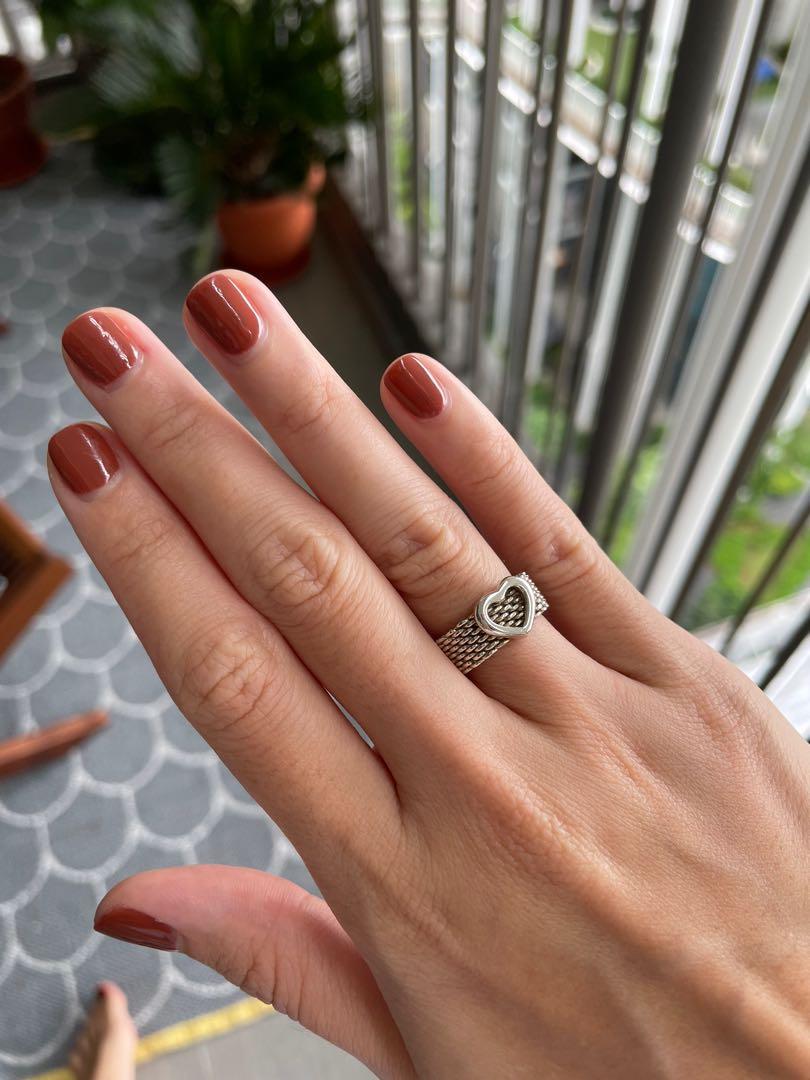 Tiffany mesh heart shop ring