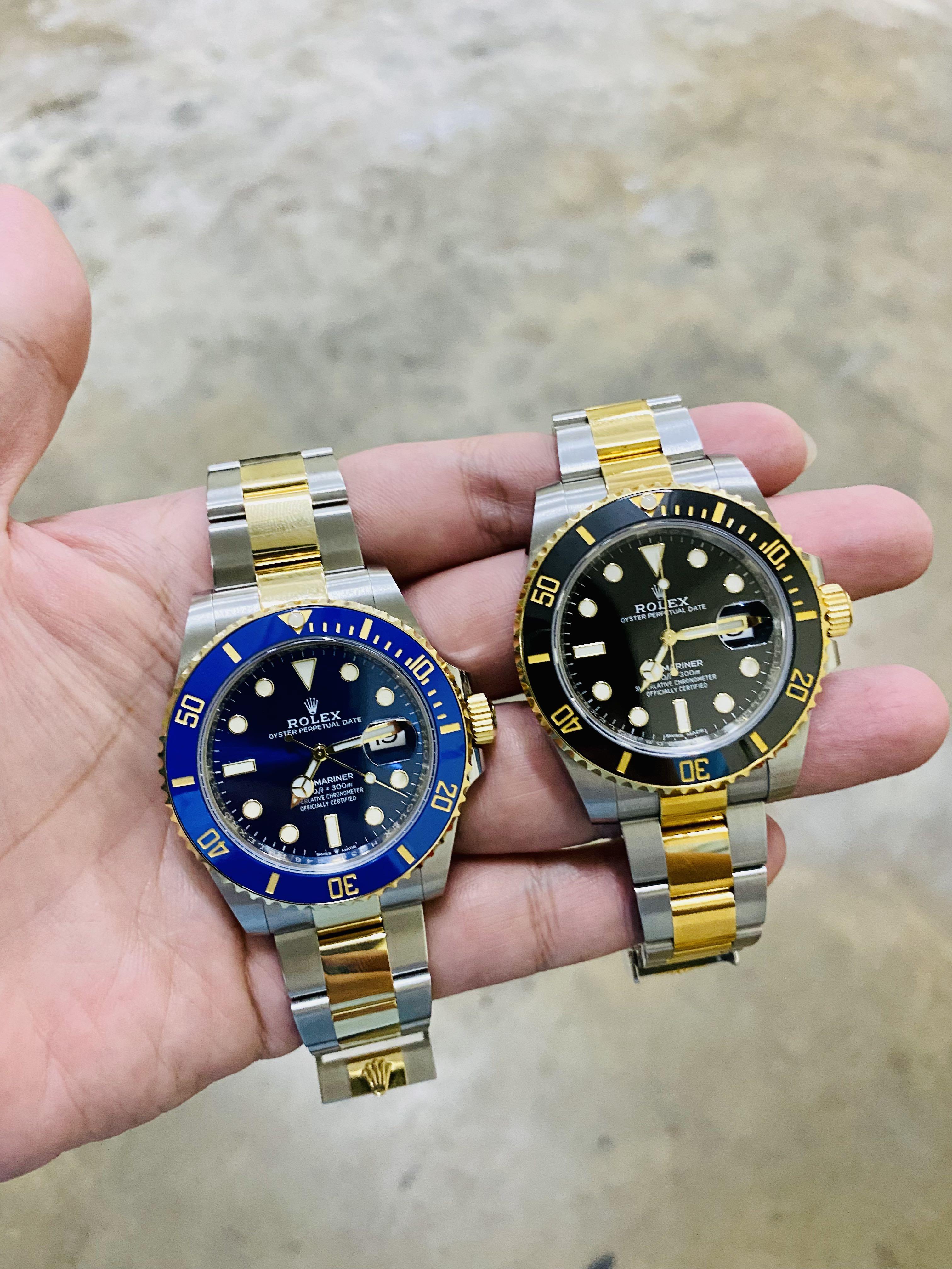SOLD)Rolex Submariner 126613LB 2021 Oct / 116613LN 2019 March, Luxury,  Watches on Carousell
