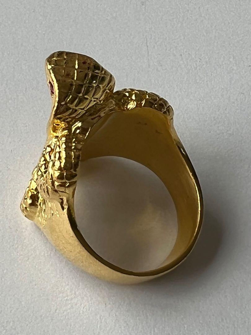 Gold ring snake on sale design