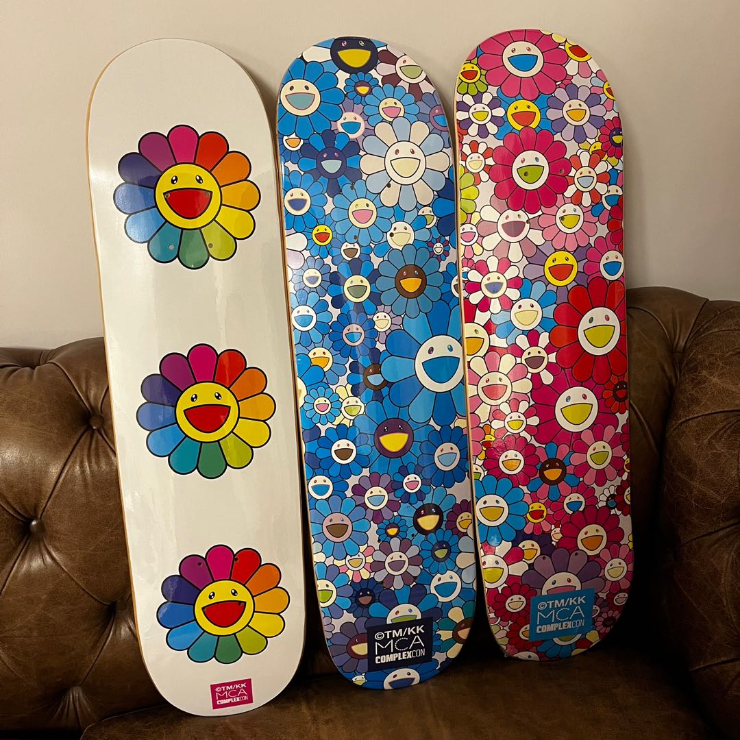Takashi Murakami Skateboard Deck 村上隆 Flower Skateboard Deck Set (5点セット)Flower Skateboard Deck