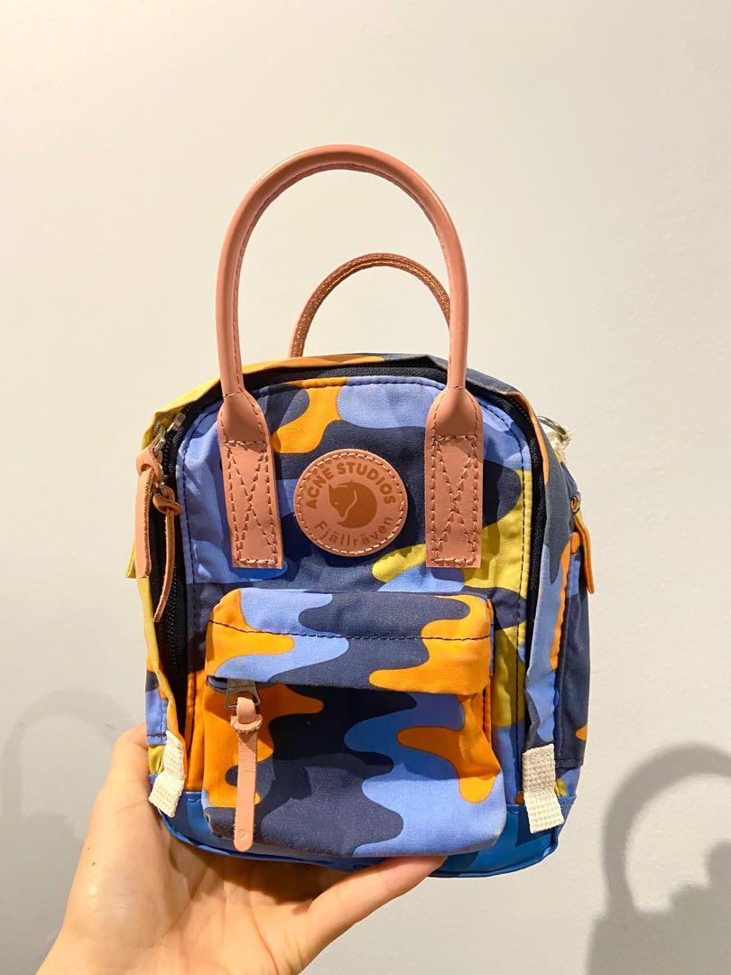 Acne studios X Fj llr ven Blue Camo Clutcg Bag with 2 long straps