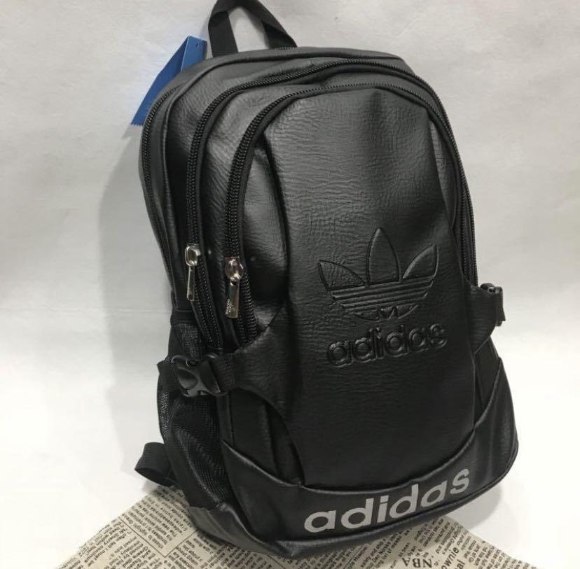 Adidas Leather Backpack, Men's Fashion, Bags, Backpacks on Carousell