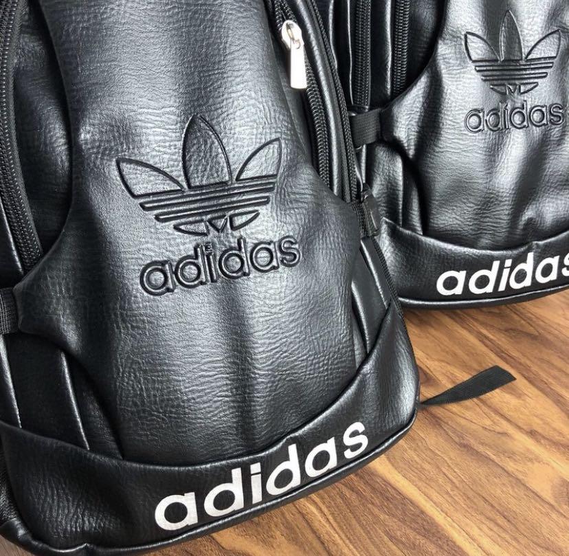 Adidas Leather Backpack, Men's Fashion, Bags, Backpacks on Carousell