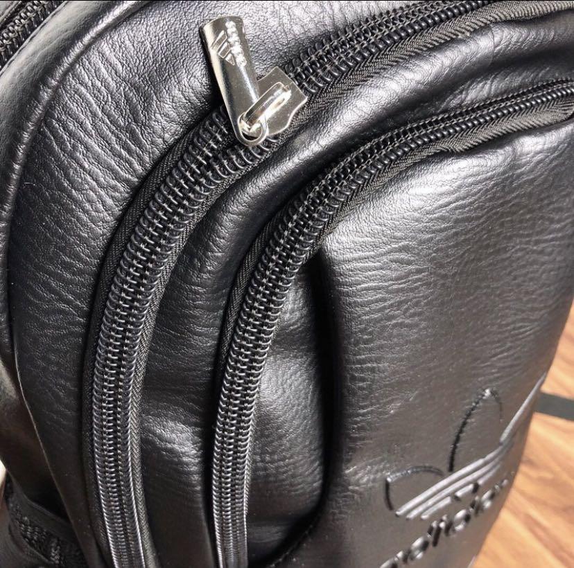Adidas Leather Backpack, Men's Fashion, Bags, Backpacks on Carousell