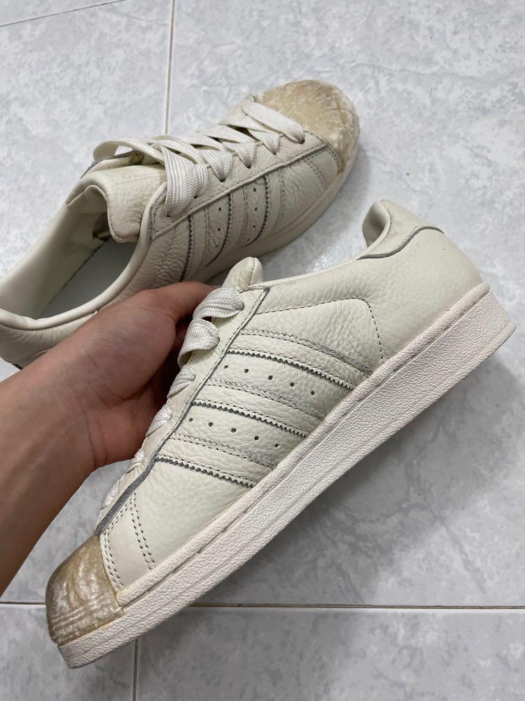 Superstar suede off best sale white