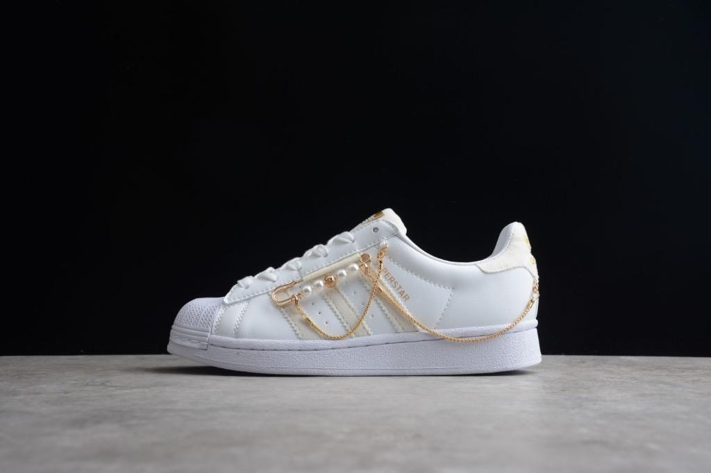 White and gold adidas womens discount