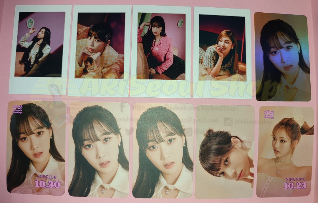 aespa Official Season's Greetings SG 2022 POB Photocards, Hobbies