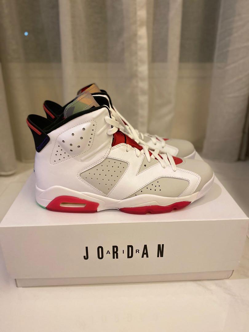 Air Jordan 6 Retro Hare Men s Fashion Footwear Sneakers on