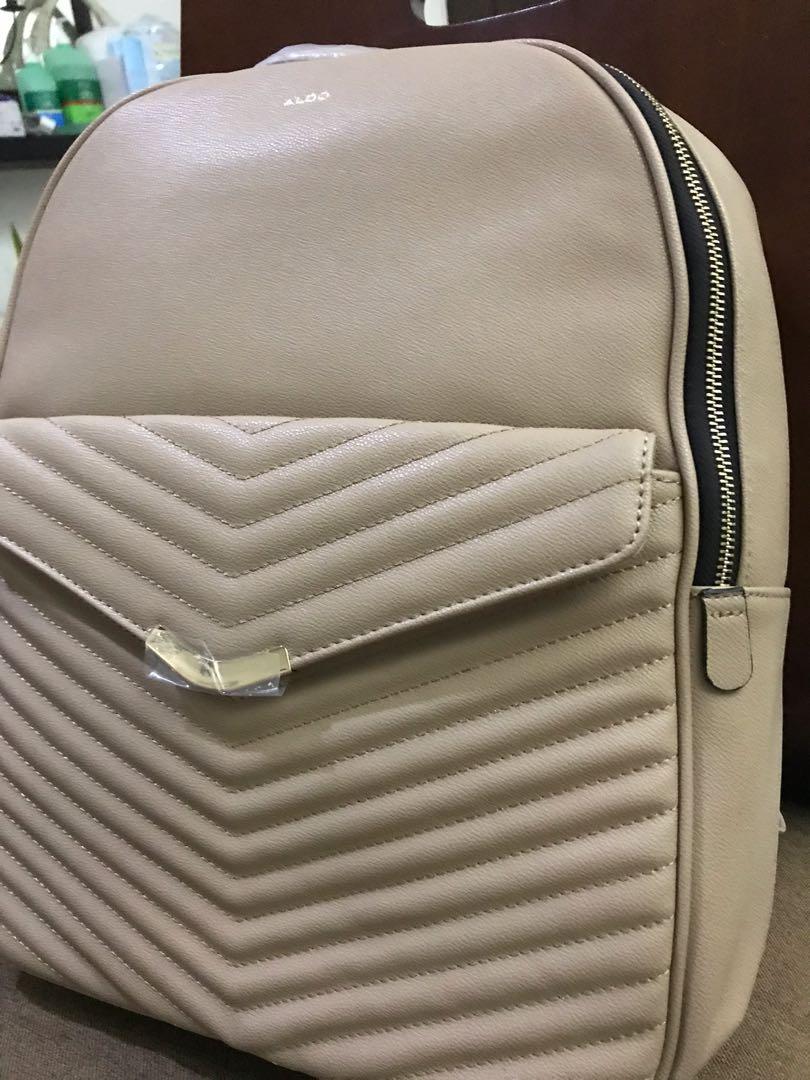 Aldo Backpack Leather Bag, Women's Fashion, Bags & Wallets, Backpacks