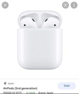Apple Airpods 2nd Generation Electronics Audio On Carousell