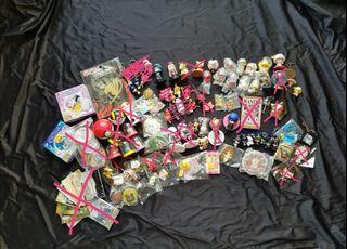 Assorted anime items