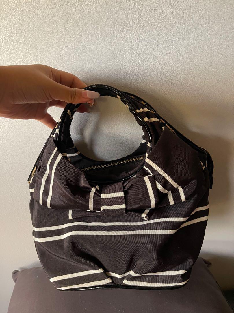 Auth Kate Spade Handbag (Category: Luxury Bags & Wallets) located in Taguig. Submitted by jilll18 (Listing ID 1145458838, Image 1). Description: Very cute ribbon kate spade bag ! Only used this twice outside :) perf for outfits !.