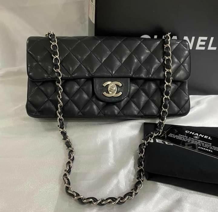 Authentic Chanel East West flap bag, Luxury, Bags & Wallets on Carousell