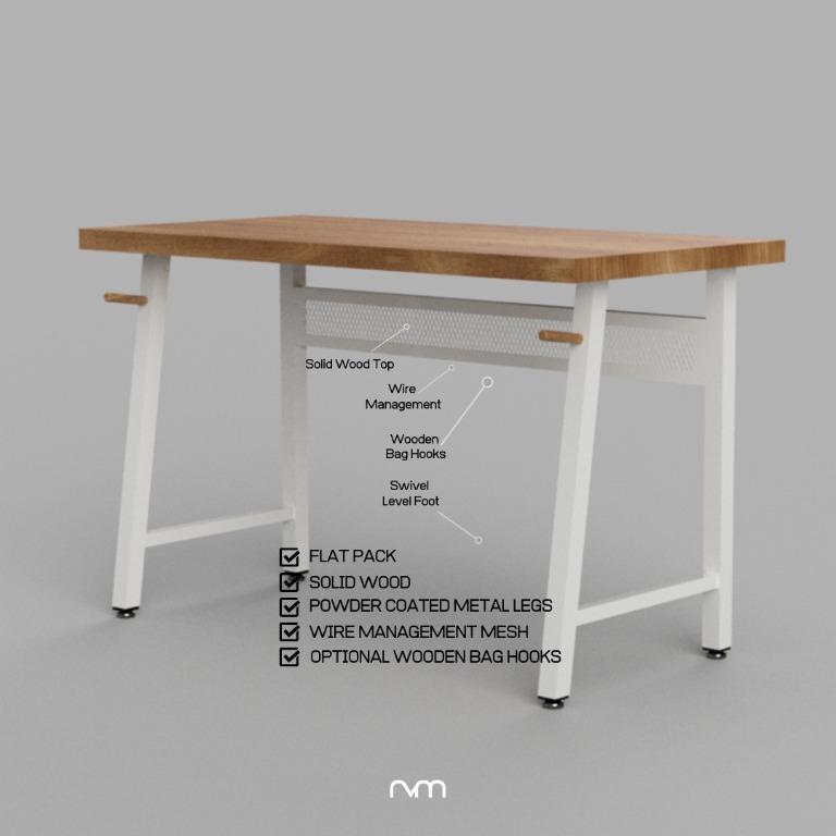 AVMAKE Minimalist Desk + Office Chair, Furniture & Home