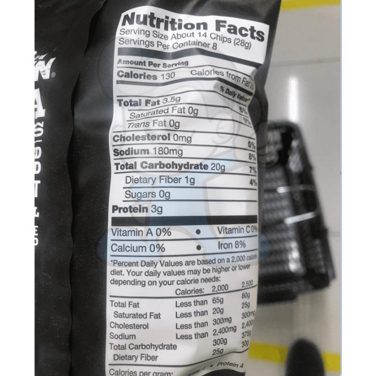 Baked in Brooklyn Pita Chips Sea Salt (2 x 8oz), Food & Drinks