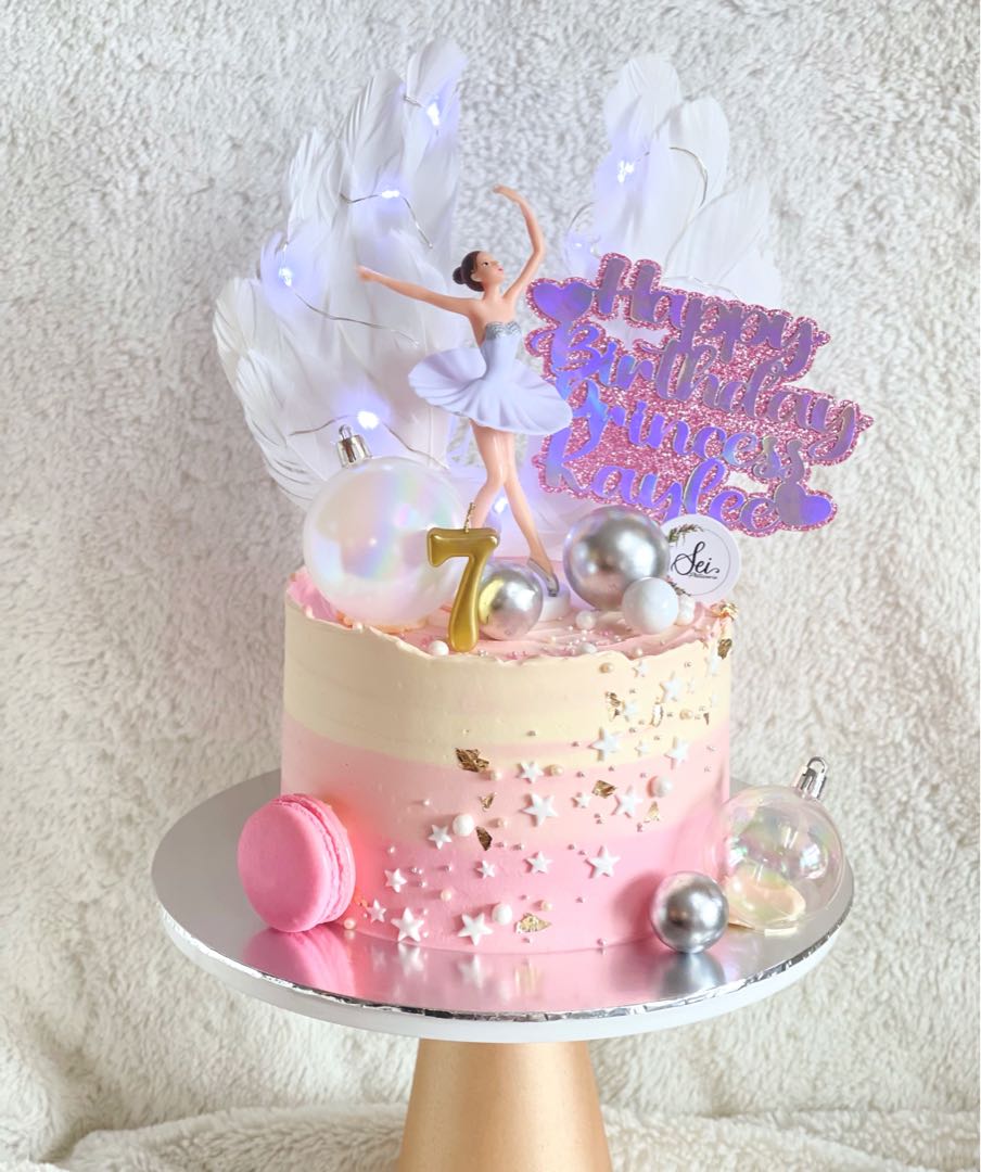 Ballet Girl Angel Cake Topper Dancing Kids Doll Decor Wedding Birthday Cake  Decor Baby Girl 1st Favor Happy Birthday Party Gifts - AliExpress