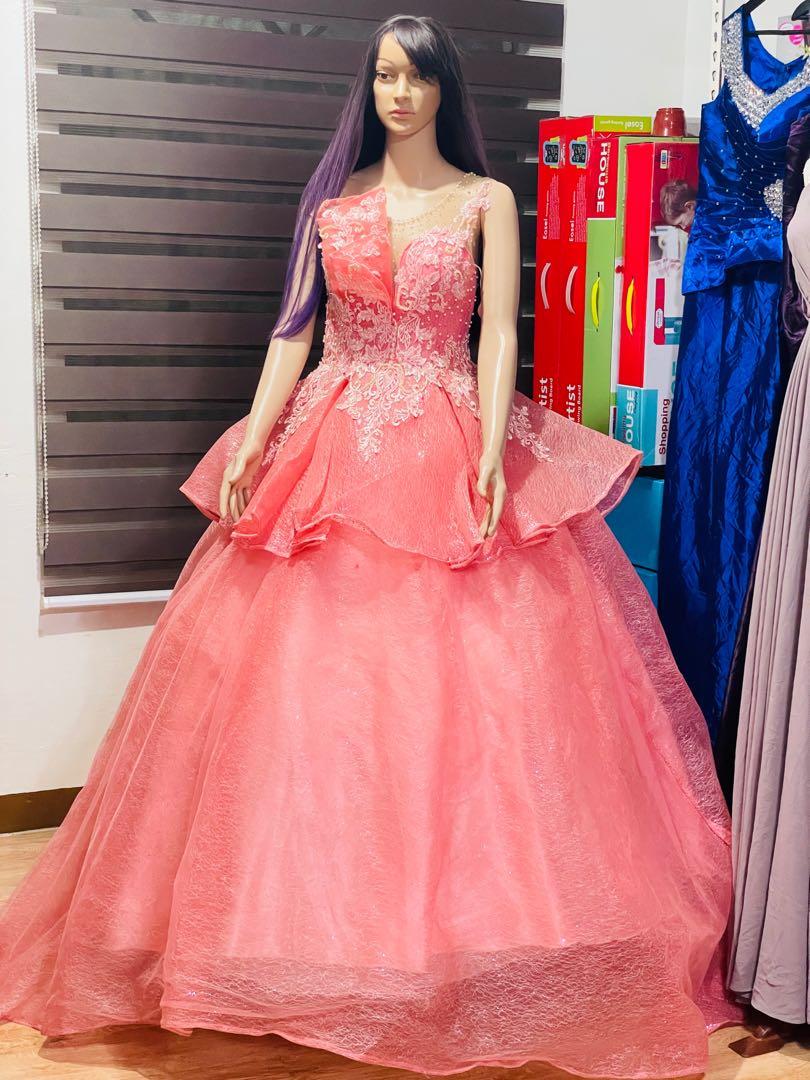 Pomelo pink gown top