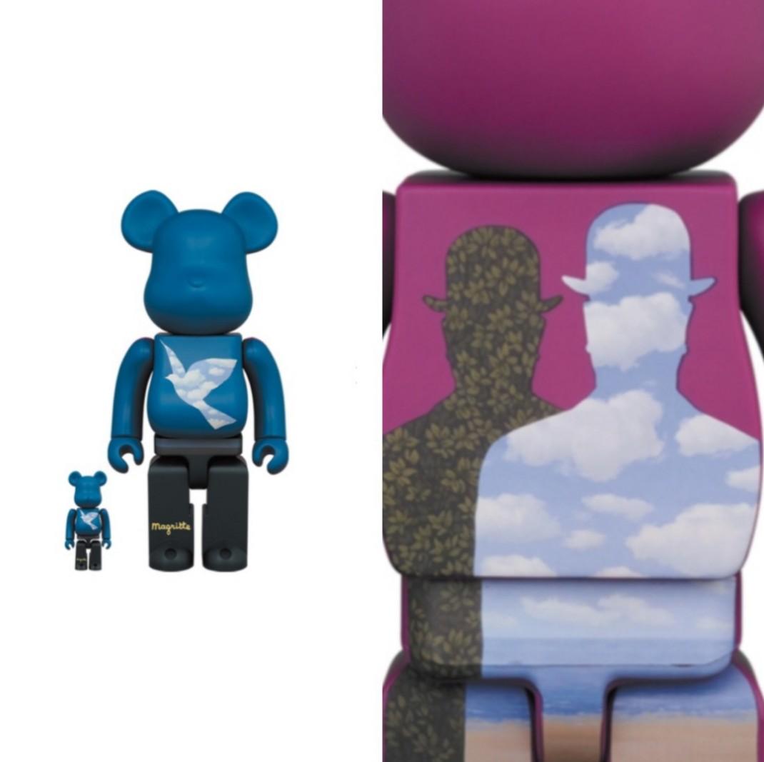 Bearbrick Rene magritte 400%+ 100%, Hobbies & Toys, Toys & Games 