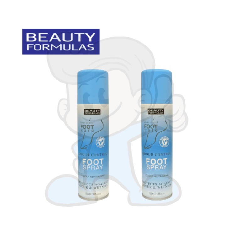 Beauty Formulas Odour Control Foot Spray (2 x 150ml), Beauty & Personal