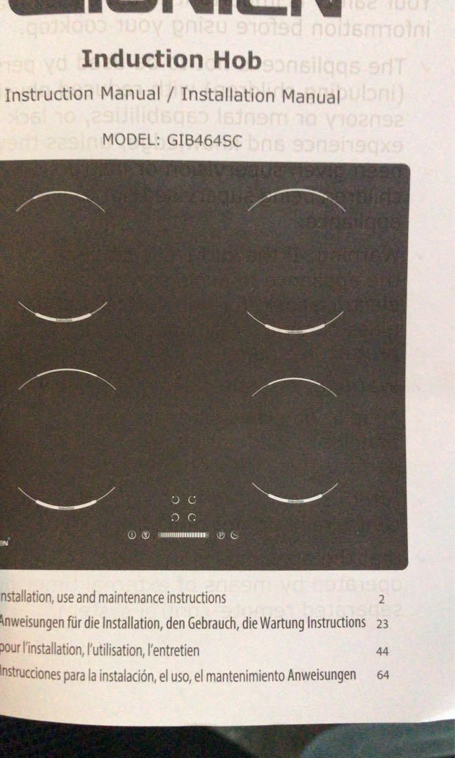 [C5410] GIONIENInduction Hob, Integrated Electric Cooktop with Bridge