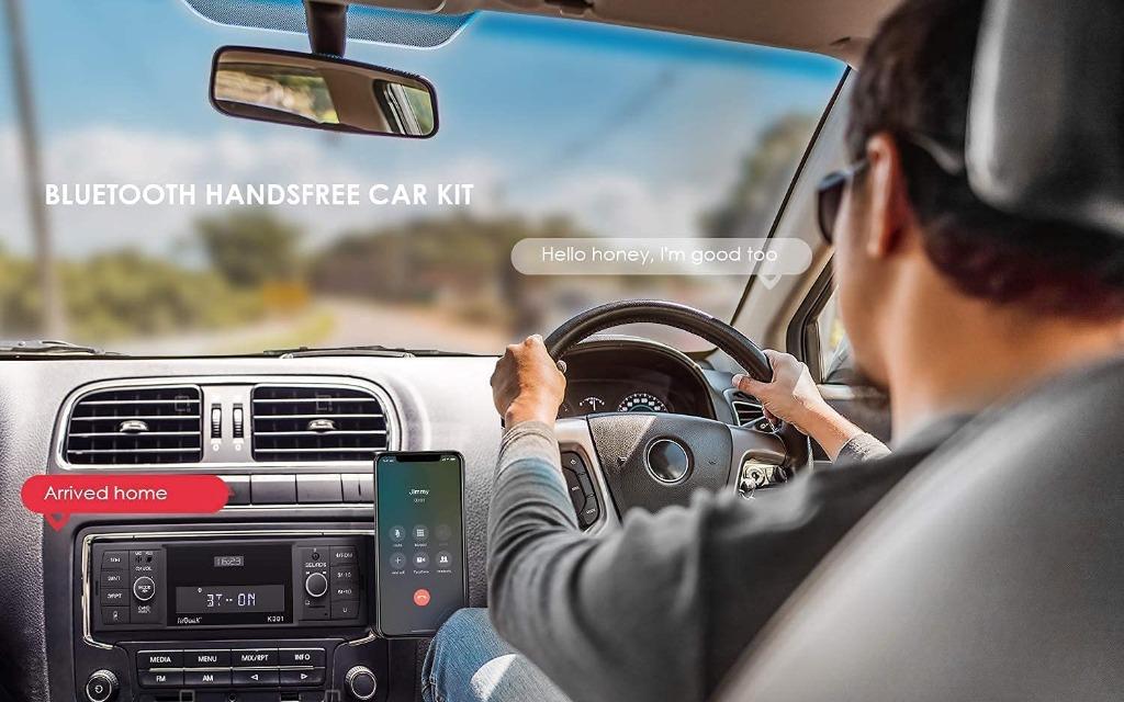 [C6320] ieGeek RDS Handsfree Car Radio Bluetooth 5.0, LCD Calling 1 DIN